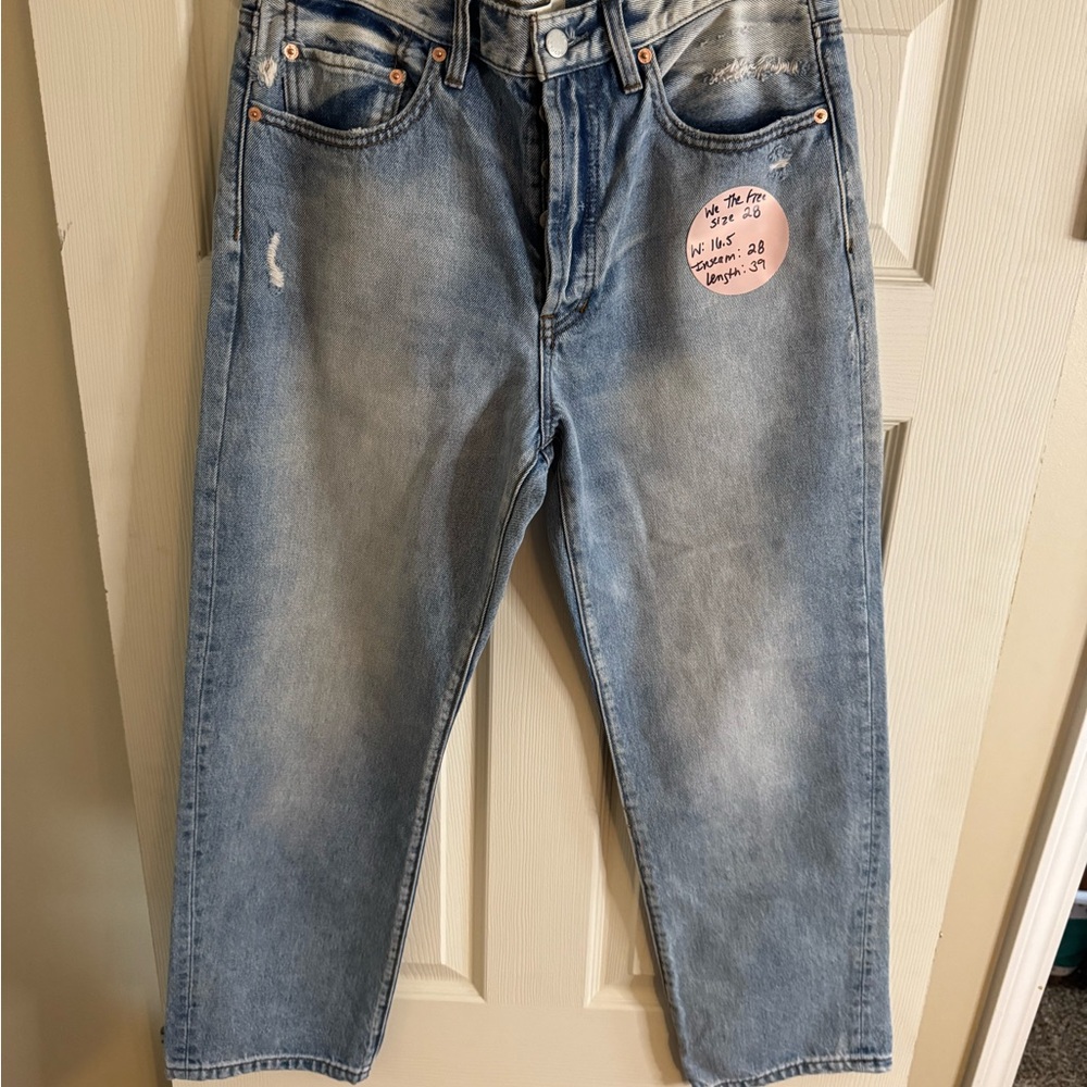 We The Free Light Blue Women's Straight Leg Jeans